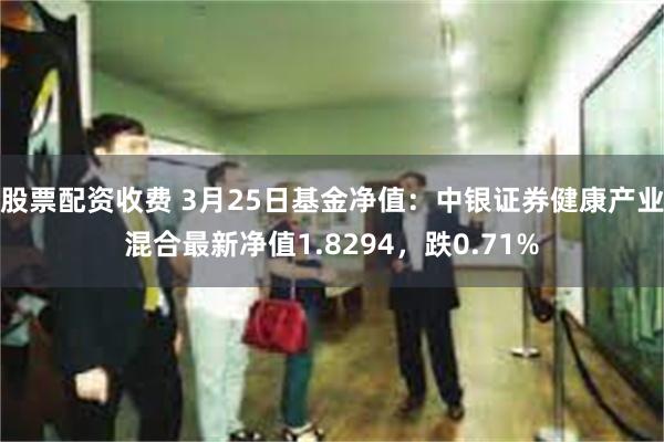 股票配资收费 3月25日基金净值:中银证券健康产业混合最新净值1.8294,跌0.71%