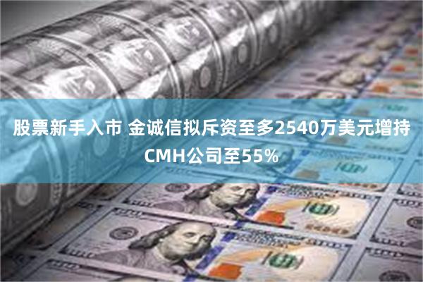 股票新手入市 金诚信拟斥资至多2540万美元增持CMH公司至55%