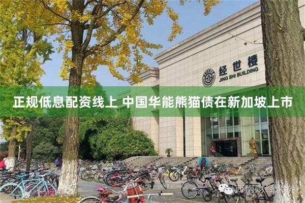 正规低息配资线上 中国华能熊猫债在新加坡上市